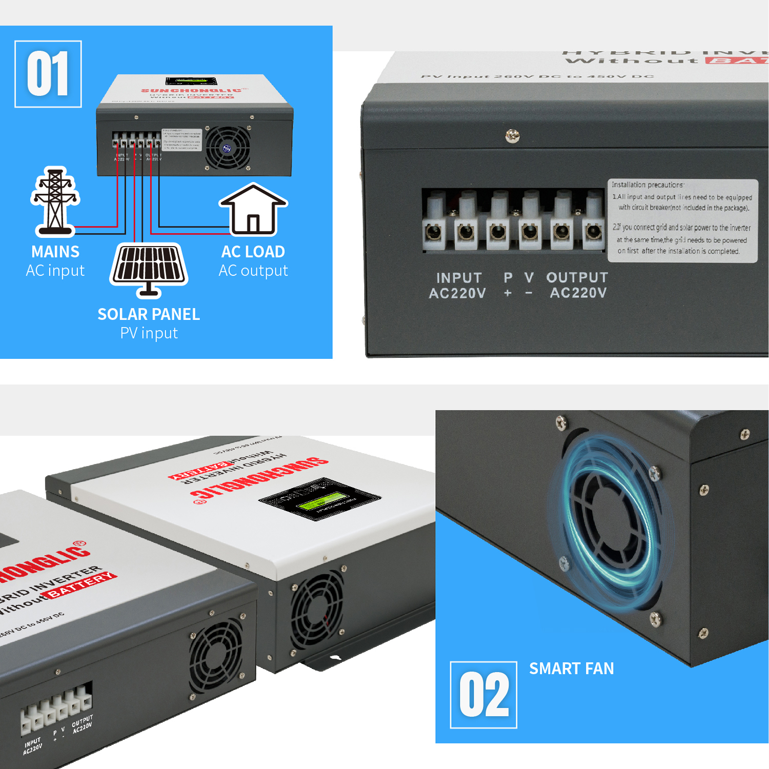 Hybrid Solar Inverter - Solar Inverter Without Battery